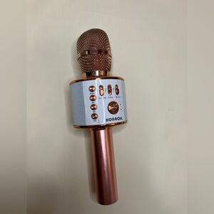 Bonaok Rose Gold Wireless Karaoke Microphone